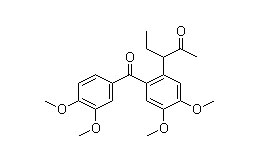 3-[2-(3,4-二甲氧基苯甲酰基)-4,5-二甲氧基苯基]戊-2-酮；cas：15462-91-6